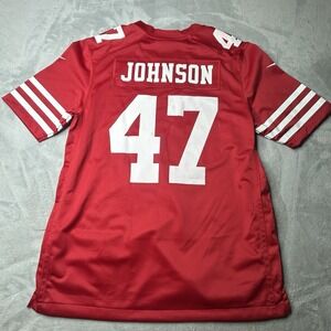 Nike San Francisco 49ers Dontae Johnson #47 Jersey Mens Medium Red NFL On Field